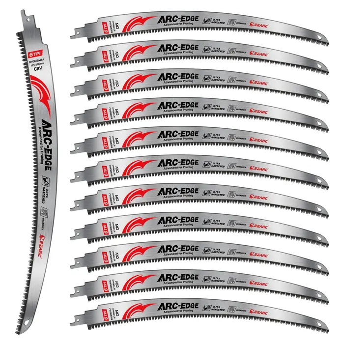Lames de scie à onglet EZARC Arc Edge pour l'élagage du bois