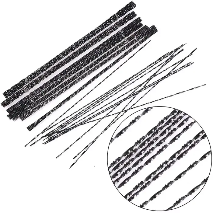 Lot de 12 lames de scie à fil diamanté pour la découpe de bijoux et de métaux