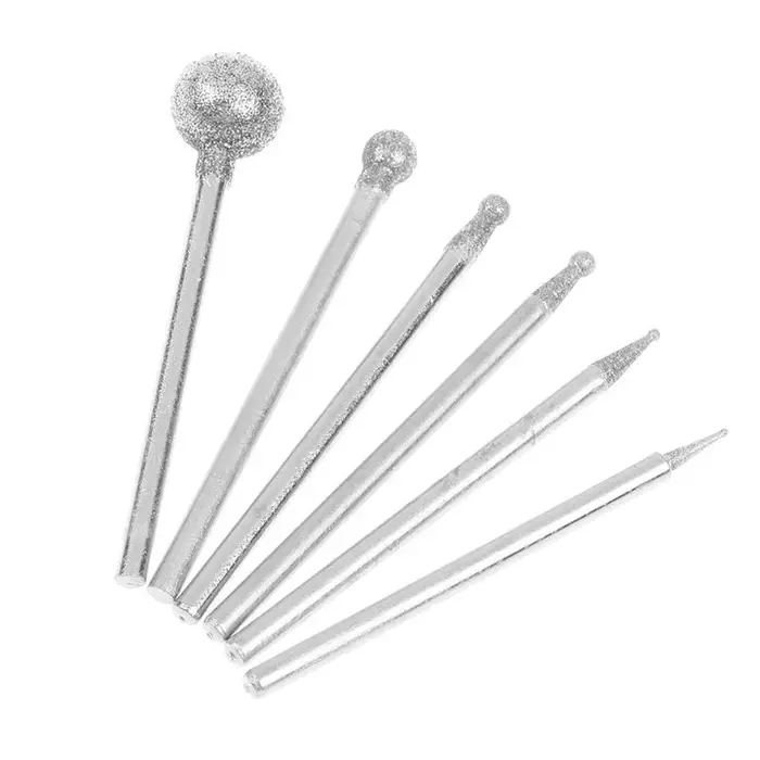 Outil de sculpture de précision pour meuleuse avec bavure ronde en diamant de 0