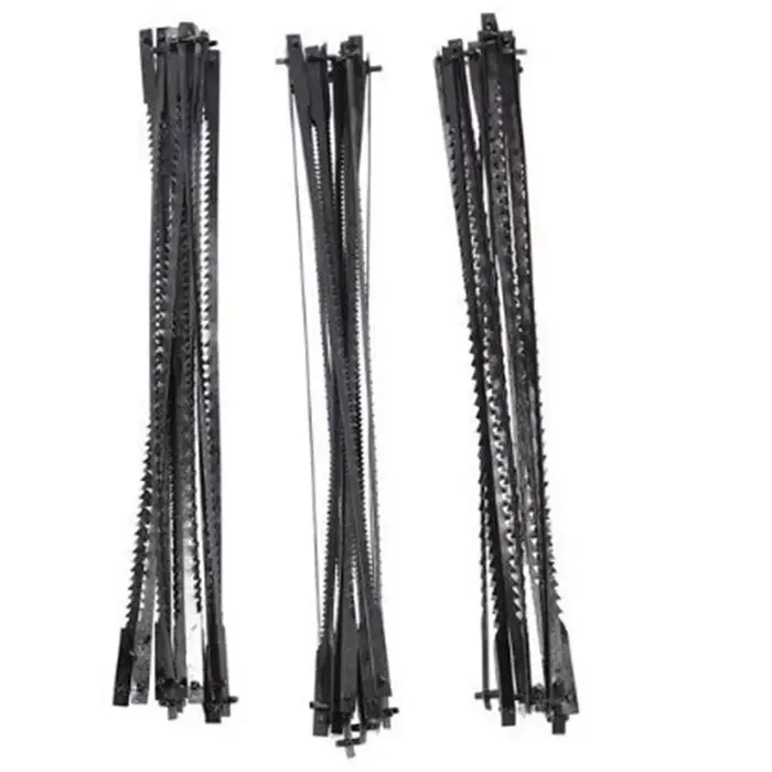 Scie à chantourner en acier au carbone, 36 pièces, 127mm, avec goupille 15/18/24 dents, coupe fine s