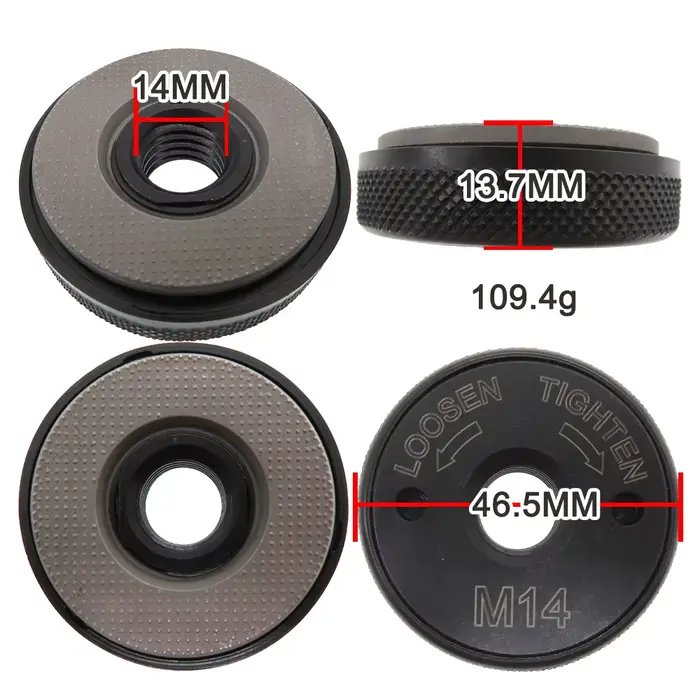 Écrou de verrouillage pour meuleuse d'angle M14, accessoire de fixation de plaque de bride de serrag
