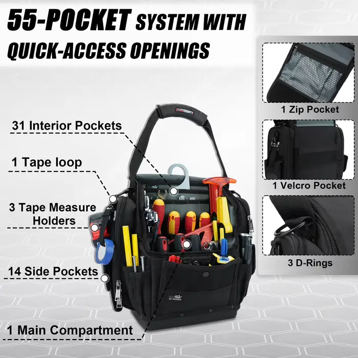 Sac à outils pour électricien