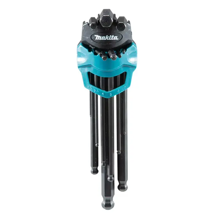 Makita B-65894 jeu de clés hexagonales 9 pièces plusieurs tailles clé hexagonale clé Allen jeu de combinaison accessoires d'outils