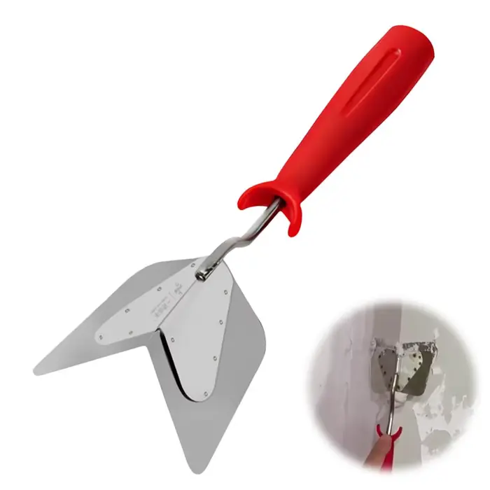 Outil d'angle pour cloisons sèches en acier inoxydable, truelle de plâtrage pour coins extérieurs/in