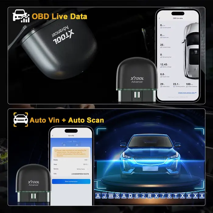 XTOOL Advancer AD20 outils de Diagnostic de moteur de voiture lecteur de Code OBD2 Scanner Android /IOS mieux que la mise à jour ELM327/AD10