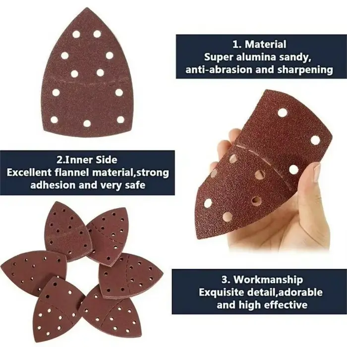 20 feuilles abrasives pour ponceuse Bosch PSM 100A
