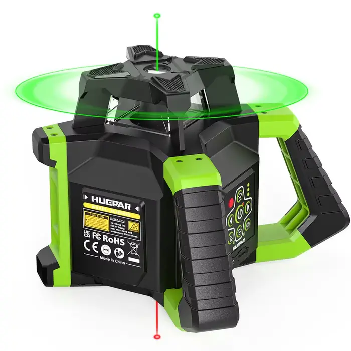 Huepar-Niveau laser à distance RL300HVG, outil de ligne de machine résistant à 360, grande puissance