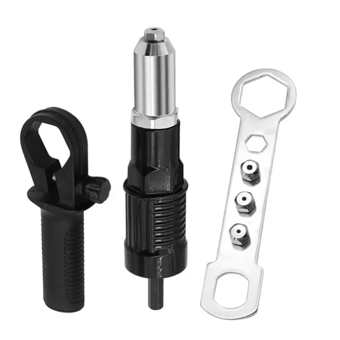 Adaptateur de foret de tirage de rivet rapide et facile avec tige hexagonale Adaptateur de pistolet