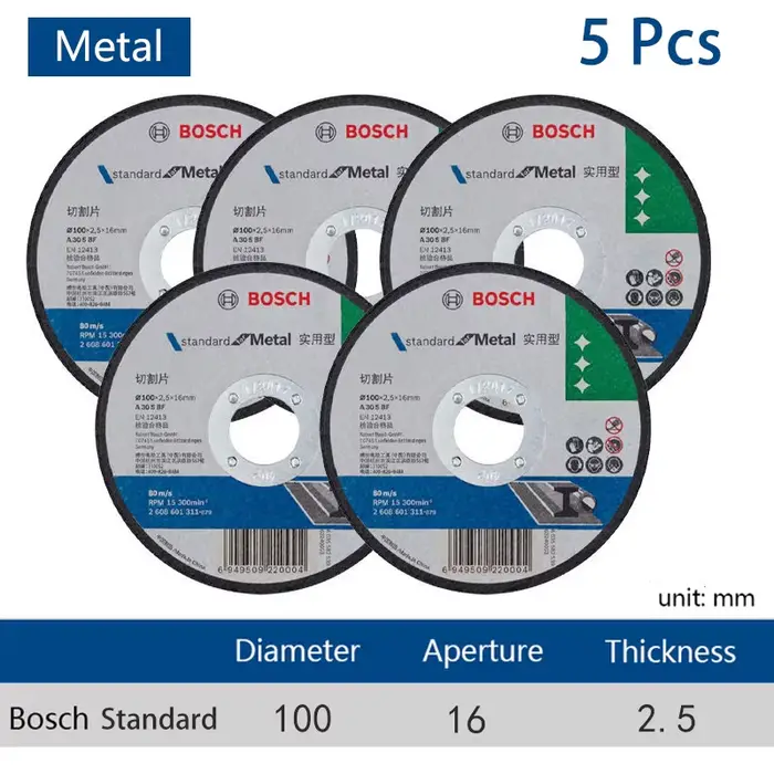 BOSCH – disque de coupe pour meuleuse d'angle