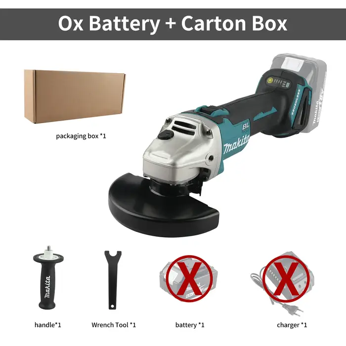 Meuleuse d'angle sans fil Makita DGA404 18V 125mm 8500 tr/min avec poignée anti-vibration