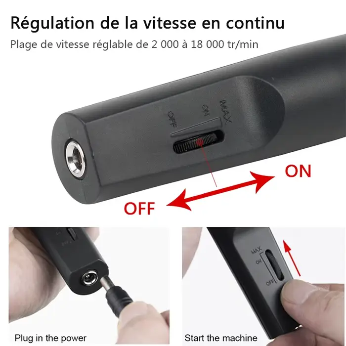 Mini ensemble d'outils rotatifs électriques avec 21/275/361 pièces