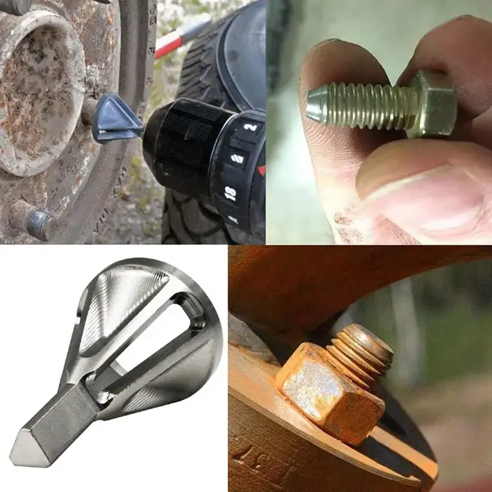 Foret d'ébavurage outil de chanfrein externe en acier inoxydable métal enlever les outils de bavure pour toutes sortes de perceuses à mandrin