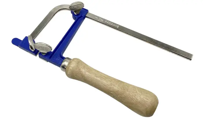 Scie à arco avec manche en bois pour la fabrication de bijoux et le bricolage, cadre de scie en U ré