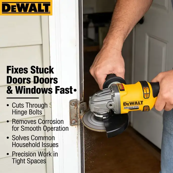 Meuleuse d'angle sans fil DEWALT DCG414 : Outil de coupe et de polissage robuste de 125 mm