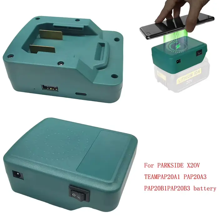 Adaptateur de chargeur de batterie sans fil pour PARKSIDE X20V TEAM PAP20A1 PAP20A3 PAP20B1 PAP20B3