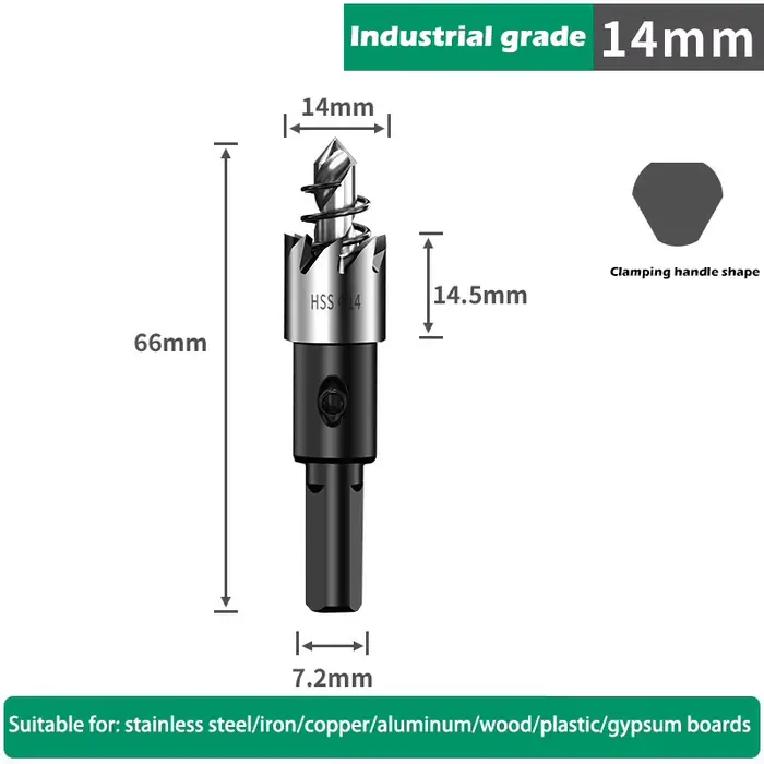 Jeu de scies cloche 12-100mm forets en métal dur ouvre-trou robuste coupe-trou pour métal acier inox