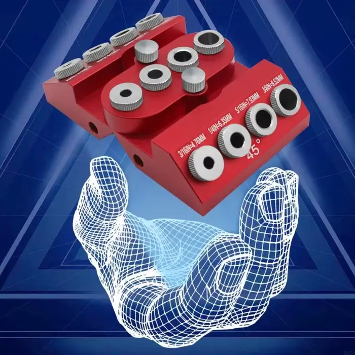Guide perçage coudé 30 45 90 pour garde-corps câbles