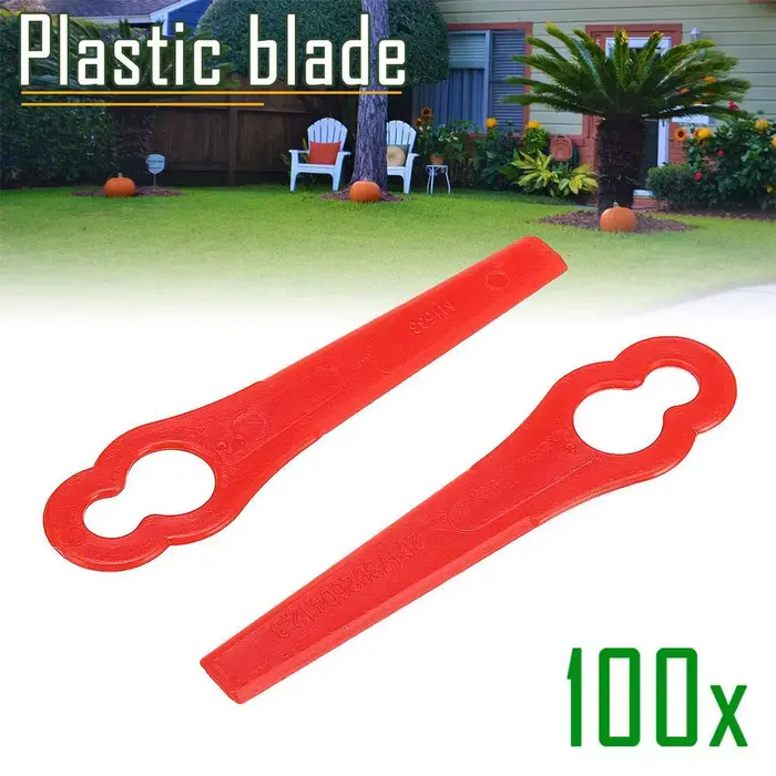 Lames de coupe d'herbe en plastique