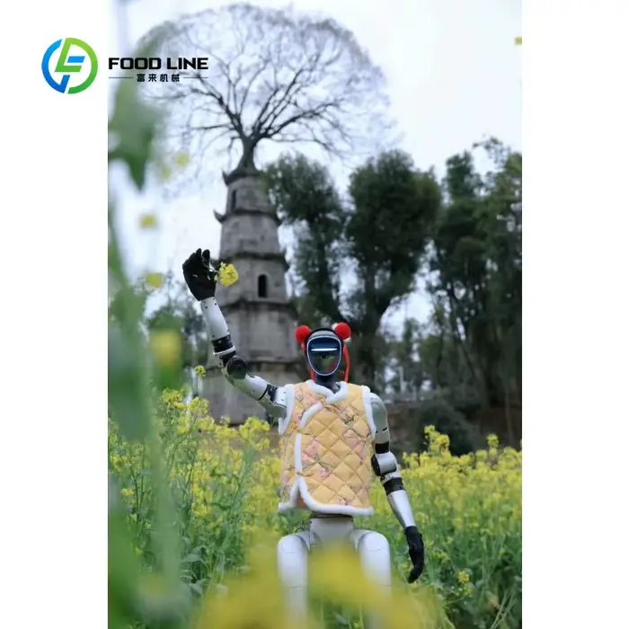 Robot humanoïde polyvalent personnalisé avec fonction d'évitement d'obstacles pour la navigation en intérieur et l'assistance dans les espaces publics