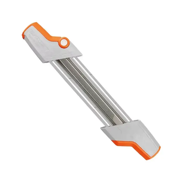 Kit d'affûtage de chaîne de tronçonneuse 2-en-1 facile avec pierres à aiguiser 4mm / 4.8mm pour dents de scie