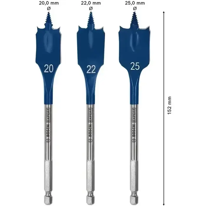 BOSCH 2608900331 EXPERT Ensemble de 3 forets auto-évidants à vitesse rapide pour le perçage