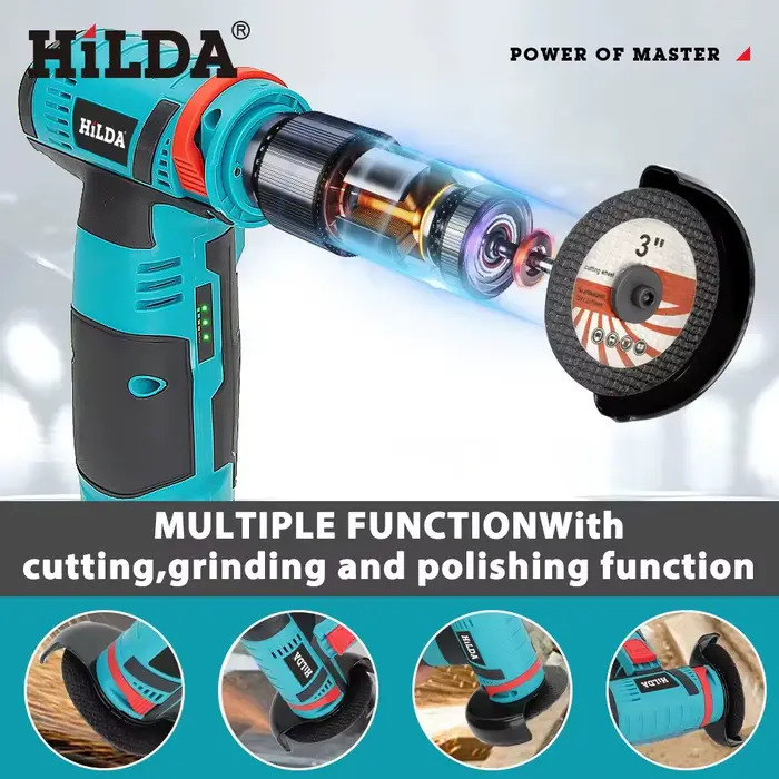 HILDA – Mini meuleuse d'angle 12v