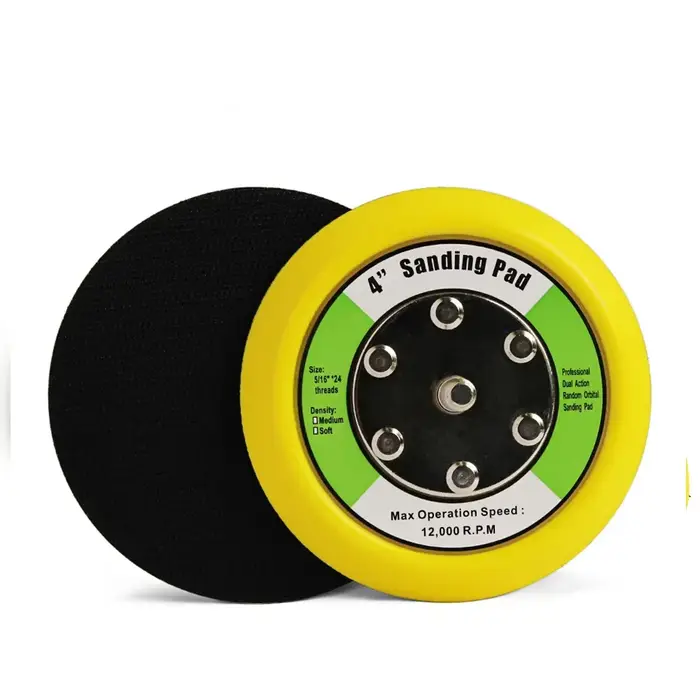 3 ''/4''/5 "/6 jeux de plaques de support de ponceuse de polissage tampons