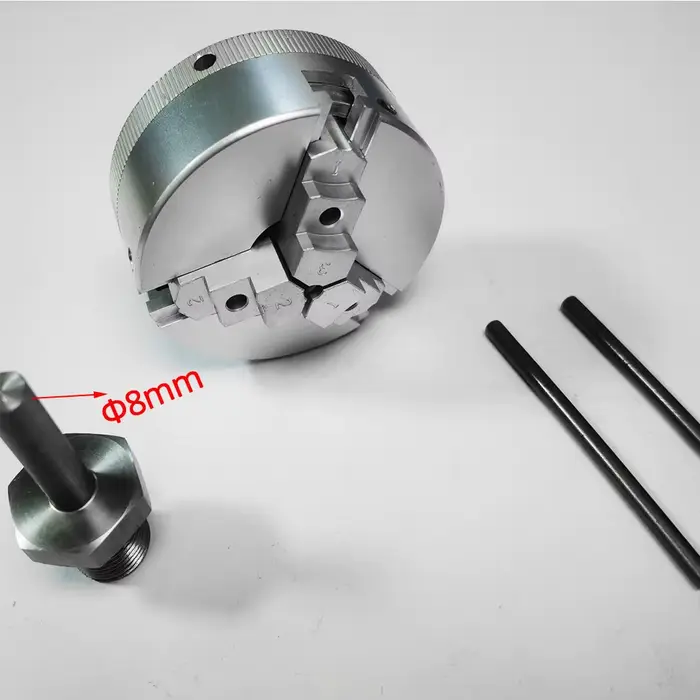 Mini mandrin à trois mâchoires de 50mm pour meuleuse d'établi de tour, perceuse électrique en alliag