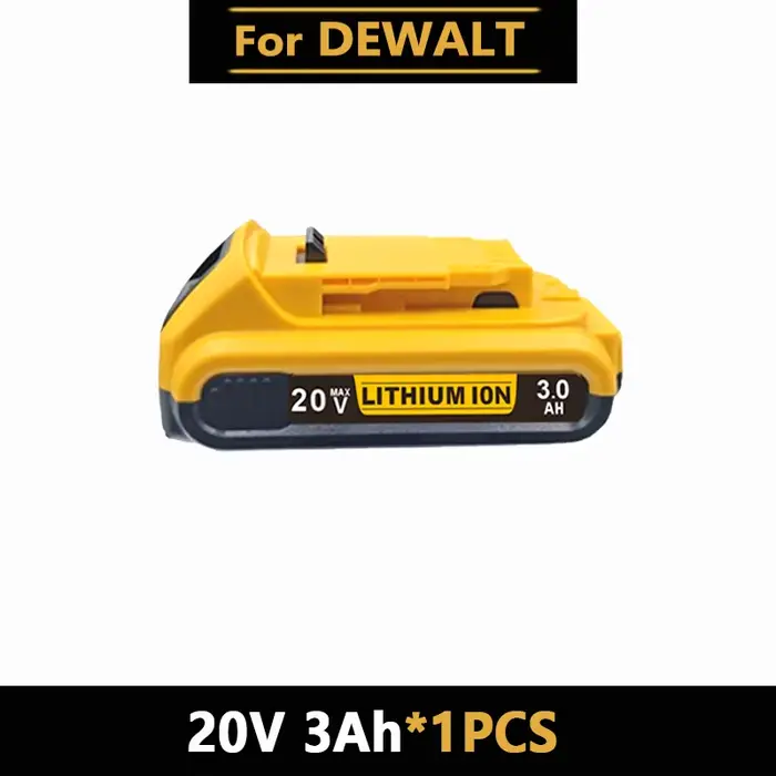 Batterie de remplacement pour outils électriques DeWalt 18v 20V Lithium-Ion, 20V 12Ah DCB203 Li-Ion,