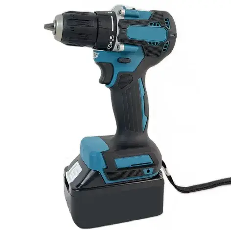 Kit de perceuse électrique sans fil professionnelle 3-en-1 à batterie lithium-ion pour usage domestique avec emballage en boîte