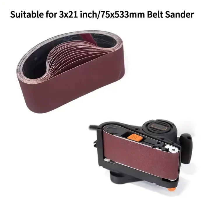 Bande abrasive adaptée à la ponceuse