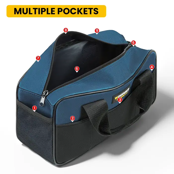 Sac à outils, organisateur de rangement robuste avec plusieurs poches