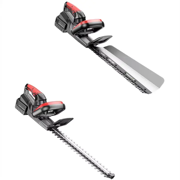 Taille-haie électrique rechargeable avec moteur sans balais et double ciseaux lame de 50 cm pour entretien jardin extérieur professionnel