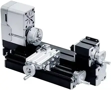 Pour tour Miniature entièrement métallique 36W 20000 tr/min, Mini tour à métaux didactique pour amat