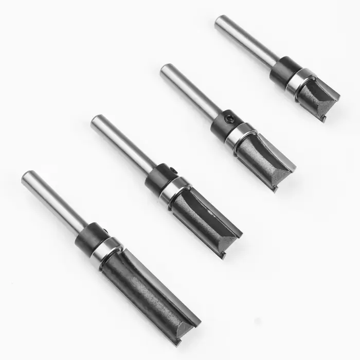 1pc 6mm 1/4 "roulement de tige droit routeur Bit copie coupe