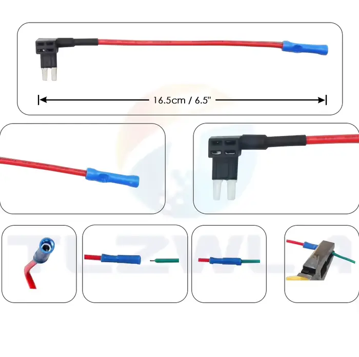 Porte-fusible de voiture MINI petit format moyen 12V, adaptateur de robinet de circuit supplémentaire avec Micro Mini fusible à lame ATM Standard 10A