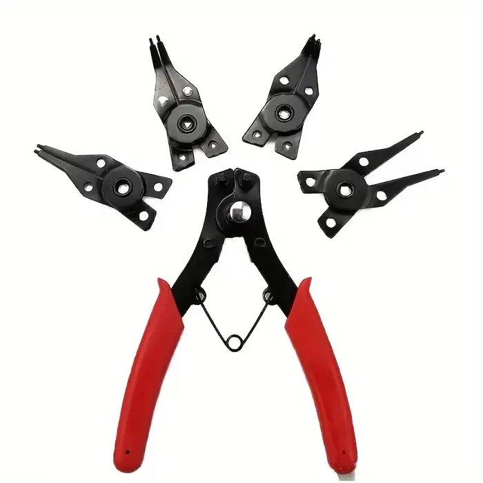 Pince multifonction 4-en-1 avec 4 têtes interchangeables