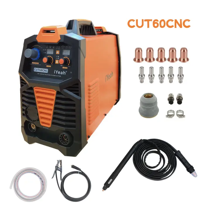 CNC Non-HF Pilot Arc CUT55 CNC iYeah Machine de découpe plasma 110V/220V 55A machine Avec PT60/PTM60 coupe droite torche pour couper facilement 25mm