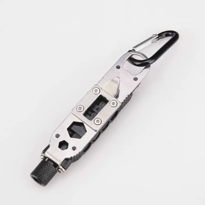 Mini tournevis multifonctionnel - Outil de porte-clés EDC portable