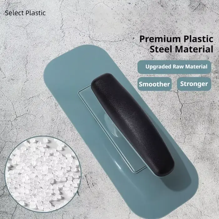 Spatule à plâtre en plastique avec manche ergonomique pour le lissage et la finition des murs en plaques