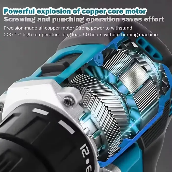 Perceuse-visseuse à percussion sans balais 18V Makita DDF487