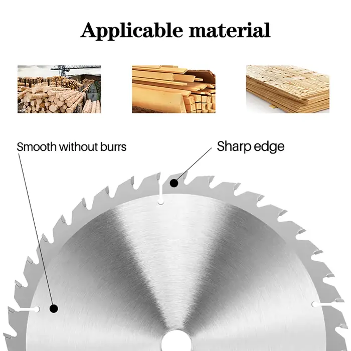 Lame de scie circulaire 10 "250mm pour la coupe du bois/aluminium à usage général 40 60 80 100 120 dents