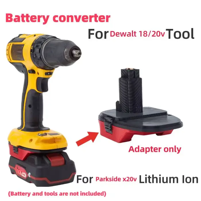 Pour adaptateur Parkside vers Dewalt pour Parkside 20V remplacer vers Dewalt 18V accessoires de conv