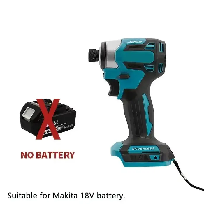 Perceuse à percussion sans fil 18V, outils électriques, tournevis rechargeable, perceuse robuste pour la rénovation et la construction DIY à domicile
