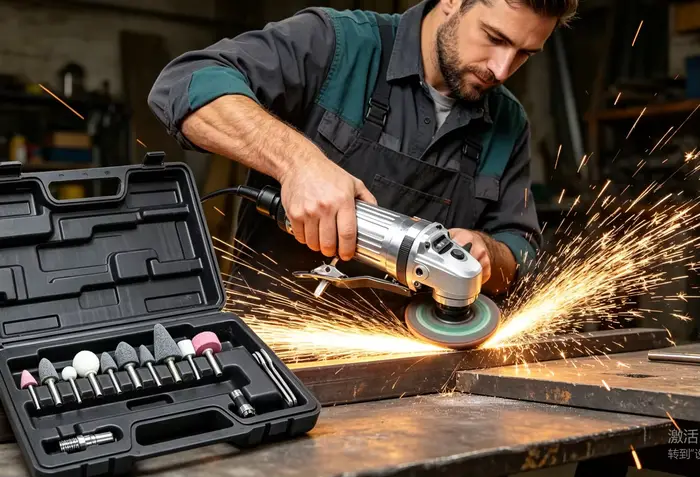 Ponceuse pneumatique professionnelle pour gravure et polissage, kit d'outils de gravure 90 PSI, mach