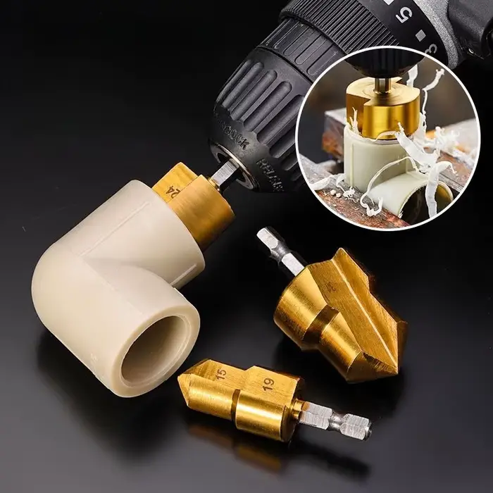 Foret d'élargissement hexagonal PPR 31/24/19 pour tuyaux d'eau et d'électricité