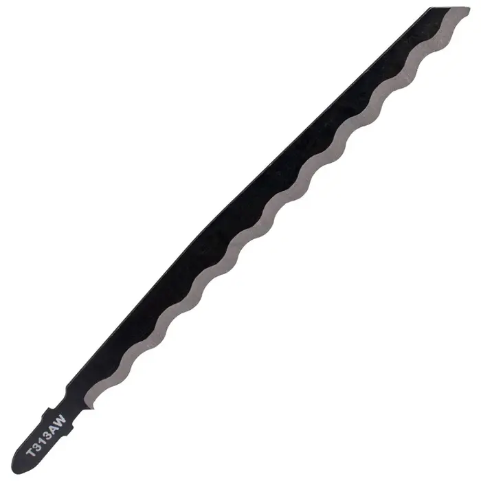 1 lame de scie universelle - 152 mm de long, ondulation dentelée, utilisée pour couper le bois, les 