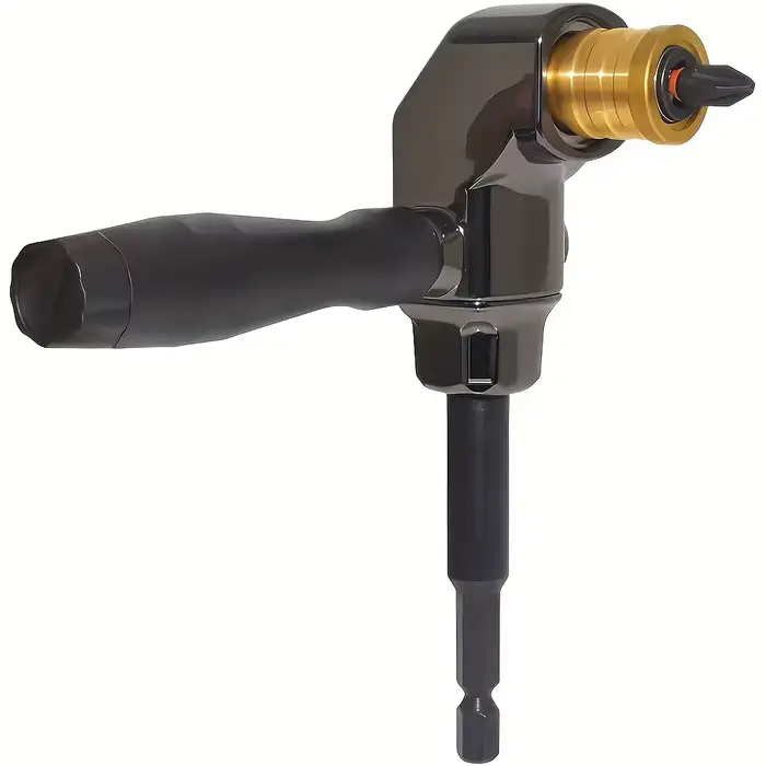 Adaptateur de perceuse à Angle droit de 90 degrés avec tige hexagonale de 1/4 ", tournevis à percuss