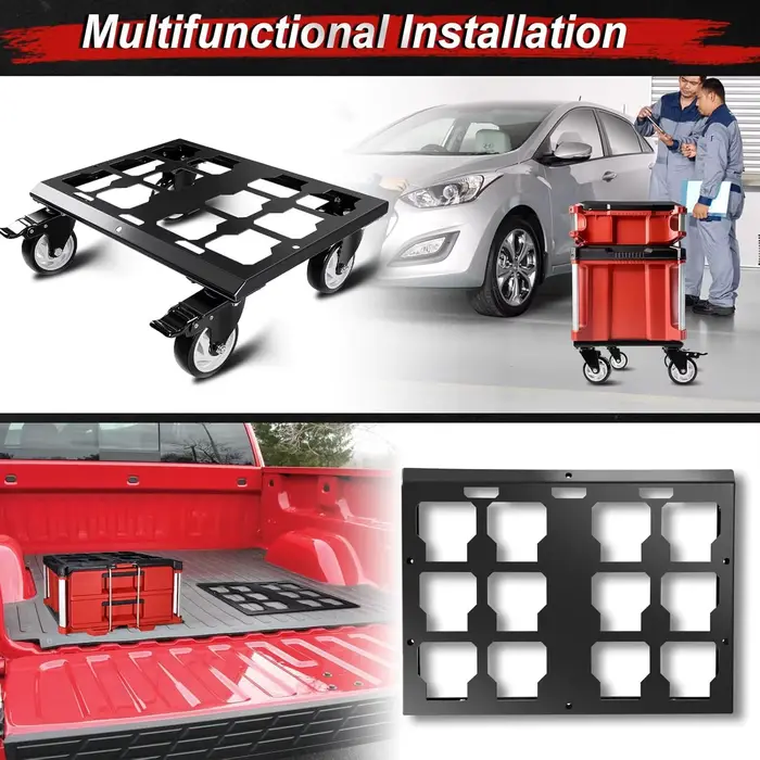 Boîte à outils robuste Dolly Compatible avec les boîtes