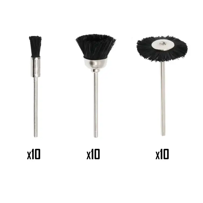 Ensemble de brosses métalliques en Nylon souple